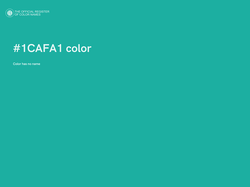 #1CAFA1 color image