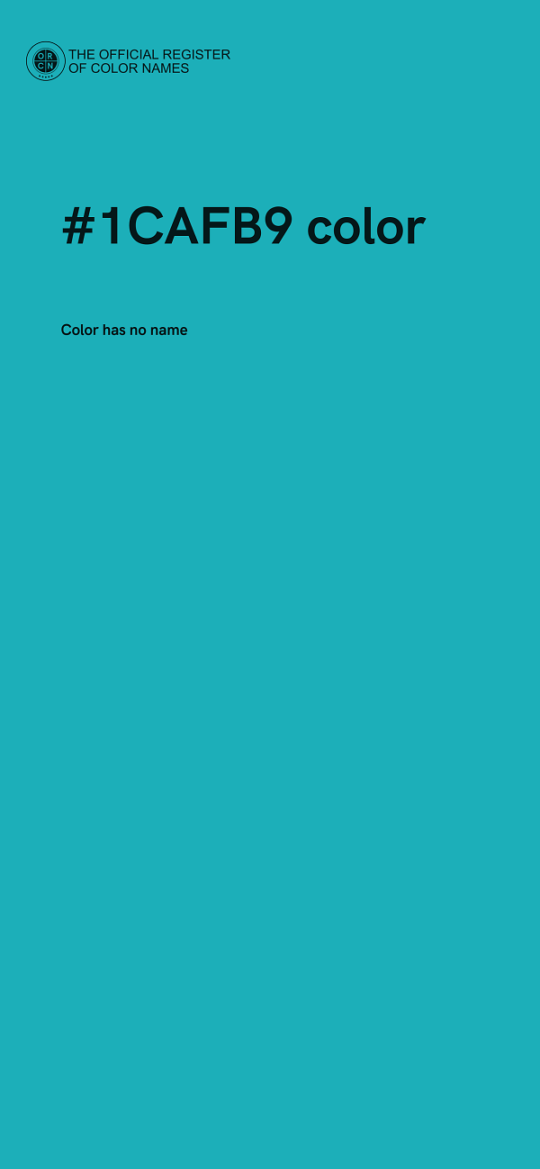 #1CAFB9 color image