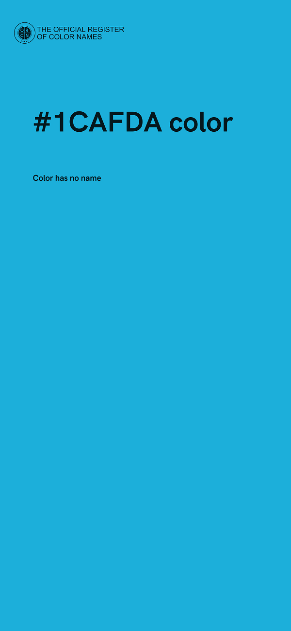 #1CAFDA color image