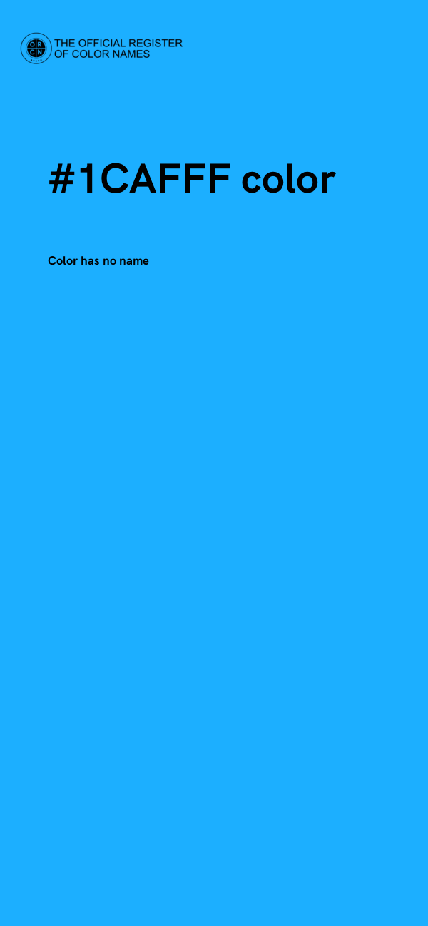 #1CAFFF color image