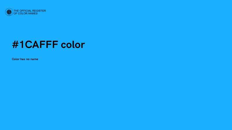 #1CAFFF color image