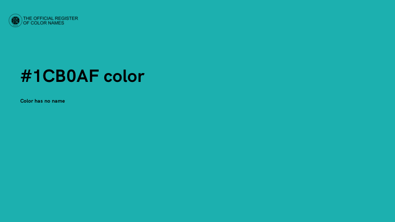 #1CB0AF color image