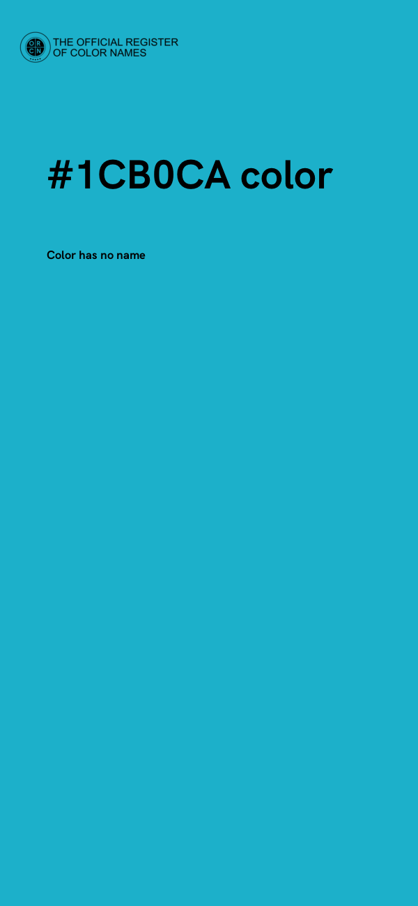 #1CB0CA color image