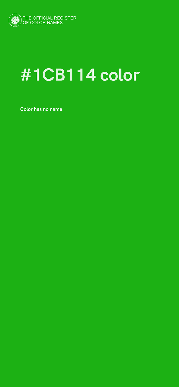 #1CB114 color image