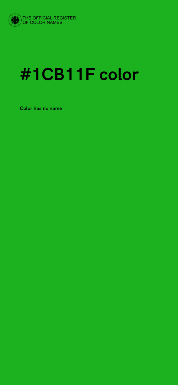 #1CB11F color image