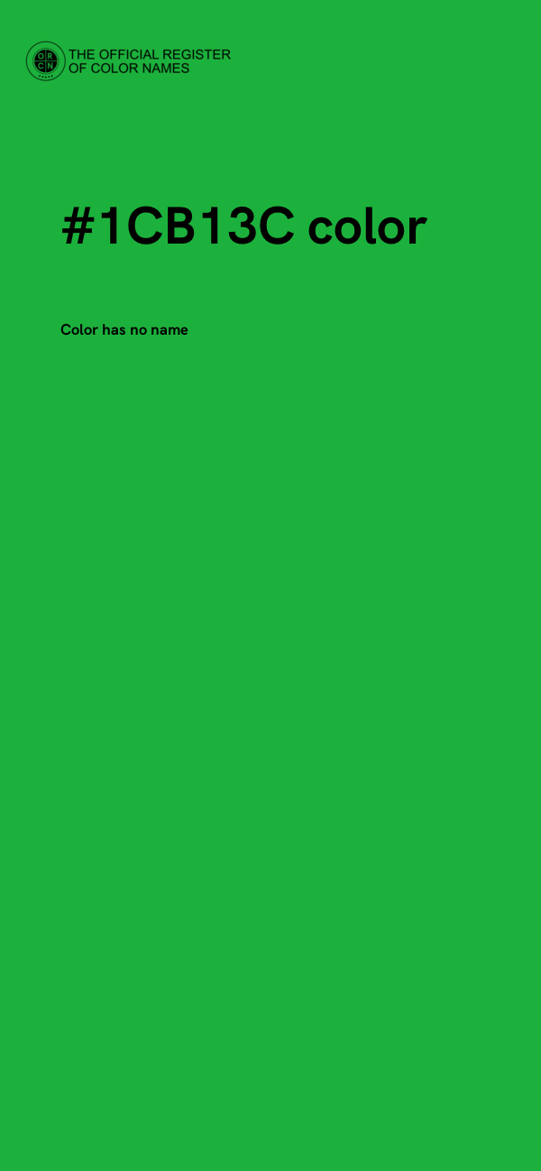 #1CB13C color image