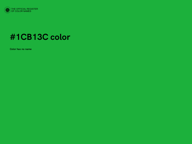 #1CB13C color image