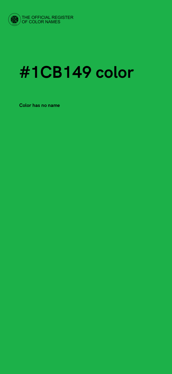 #1CB149 color image