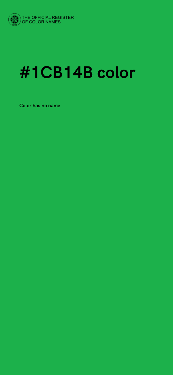 #1CB14B color image