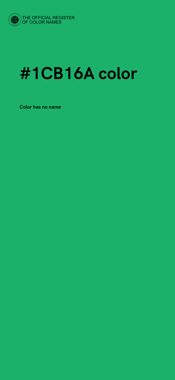 #1CB16A color image