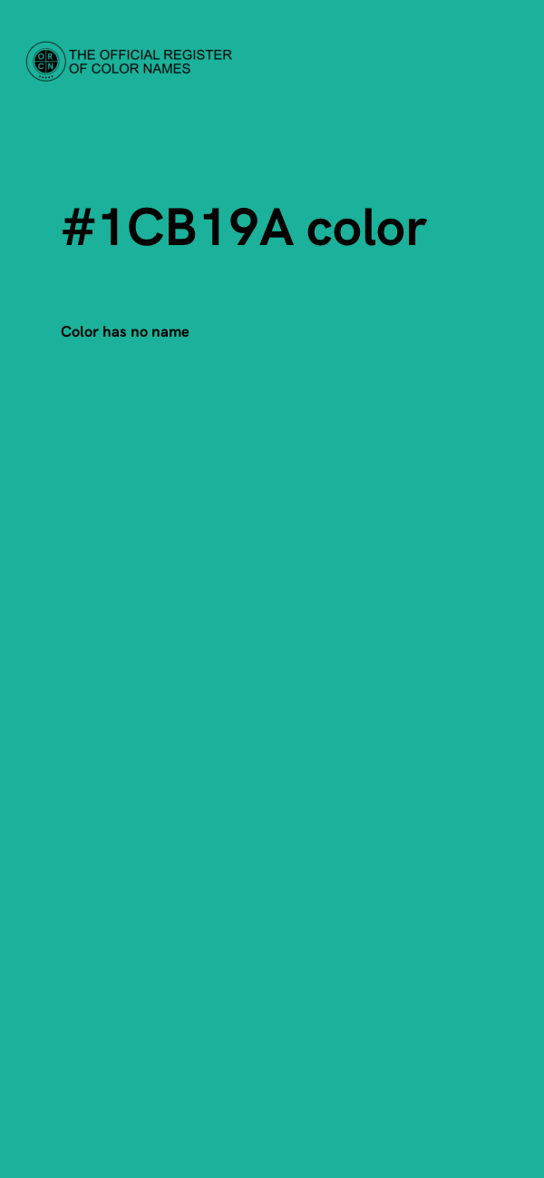 #1CB19A color image