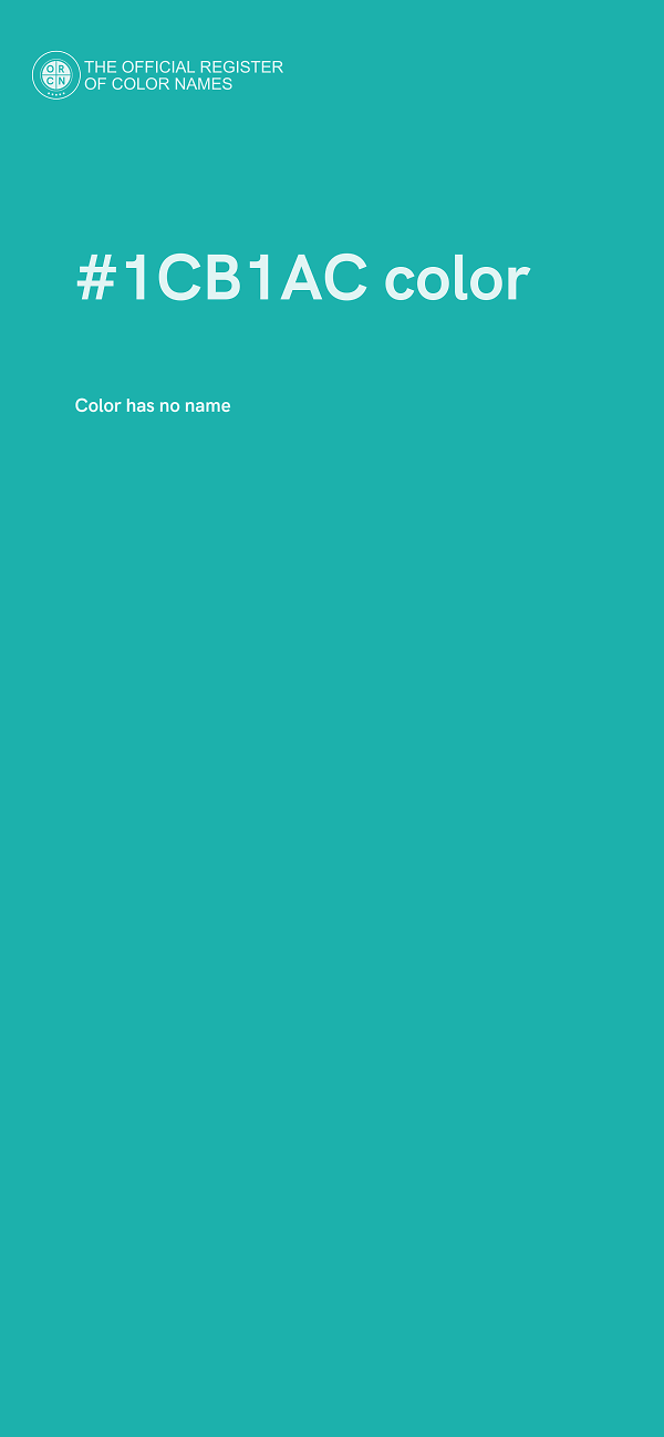 #1CB1AC color image