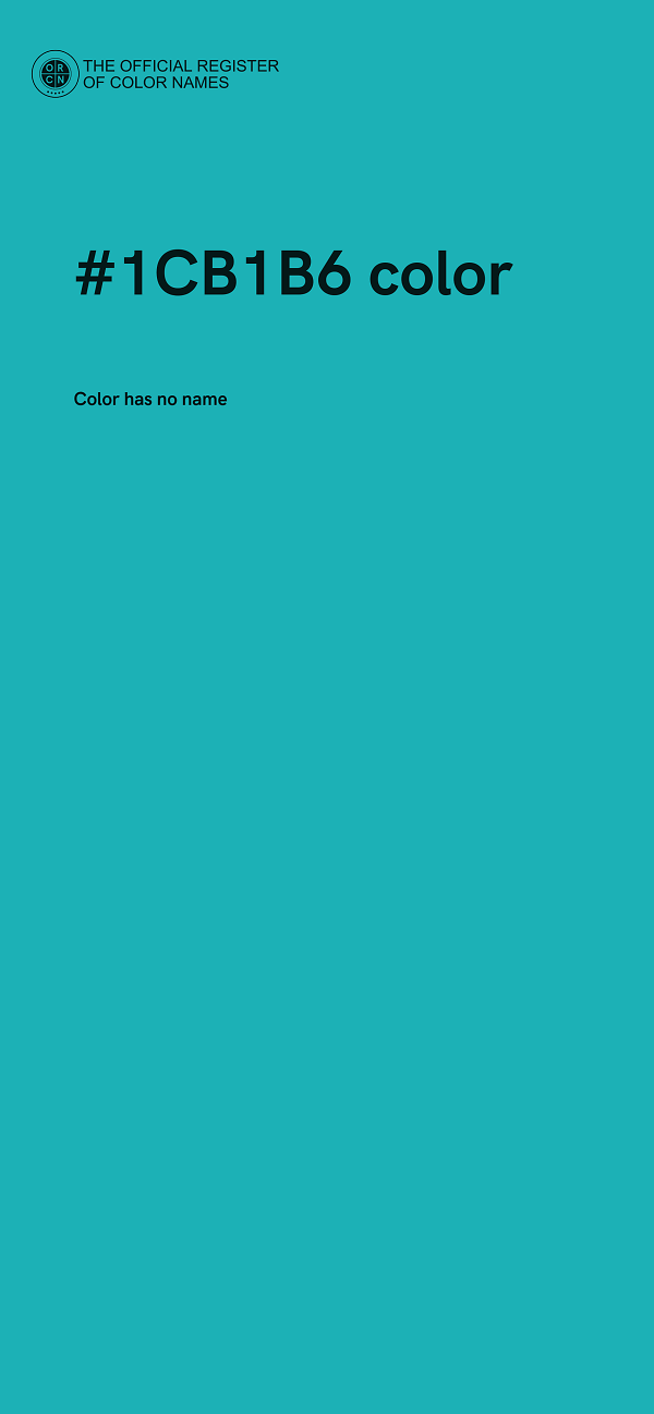 #1CB1B6 color image