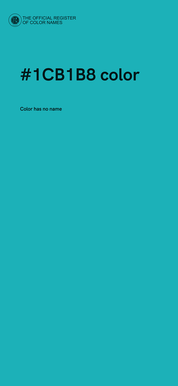 #1CB1B8 color image