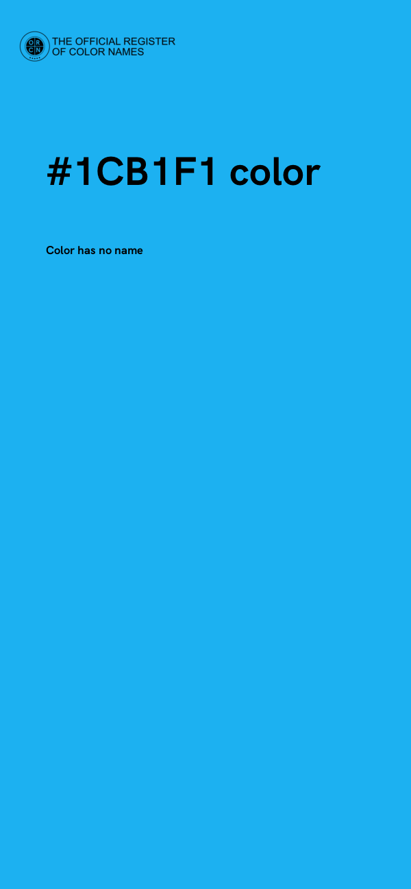 #1CB1F1 color image