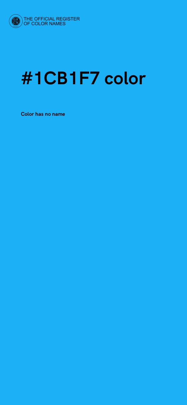 #1CB1F7 color image