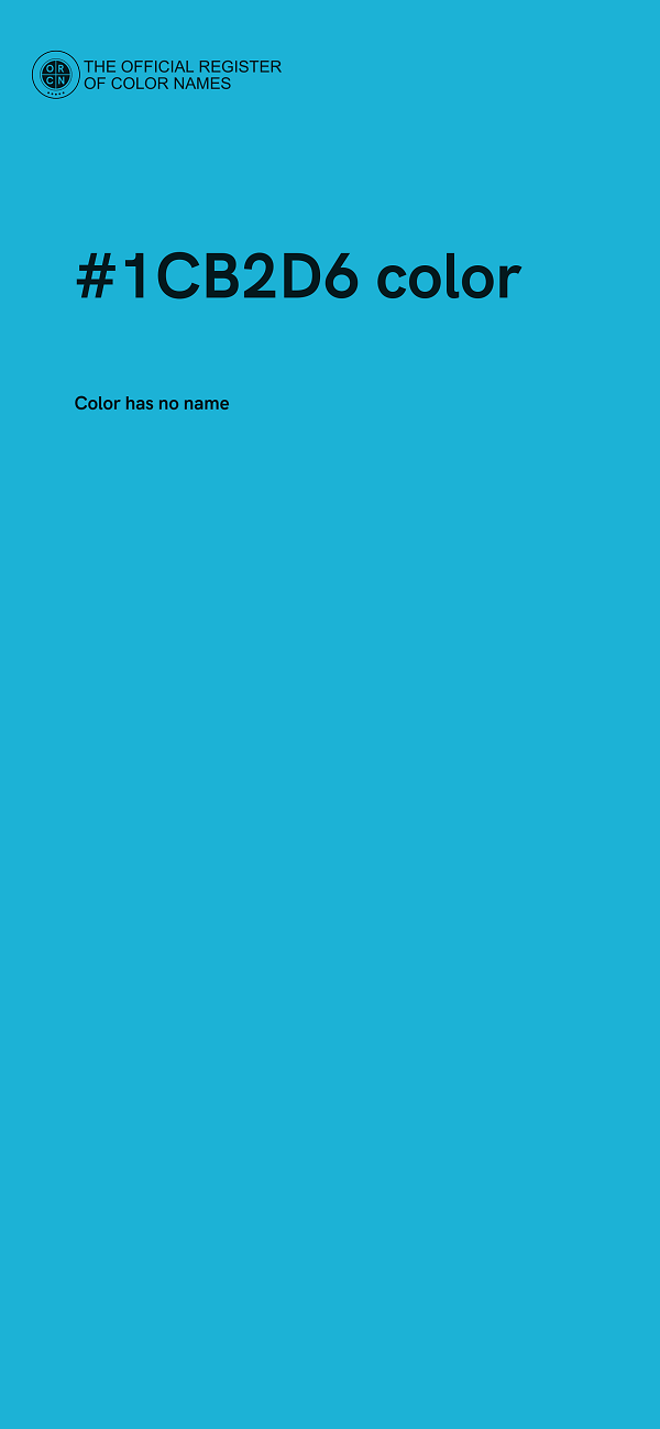 #1CB2D6 color image