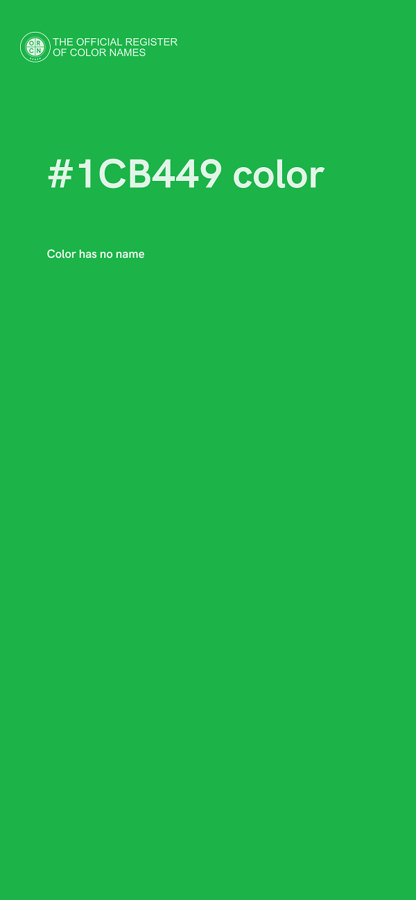 #1CB449 color image