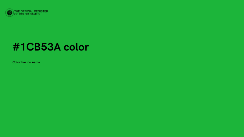 #1CB53A color image
