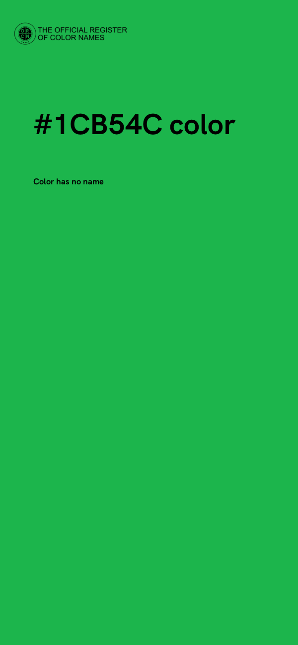 #1CB54C color image