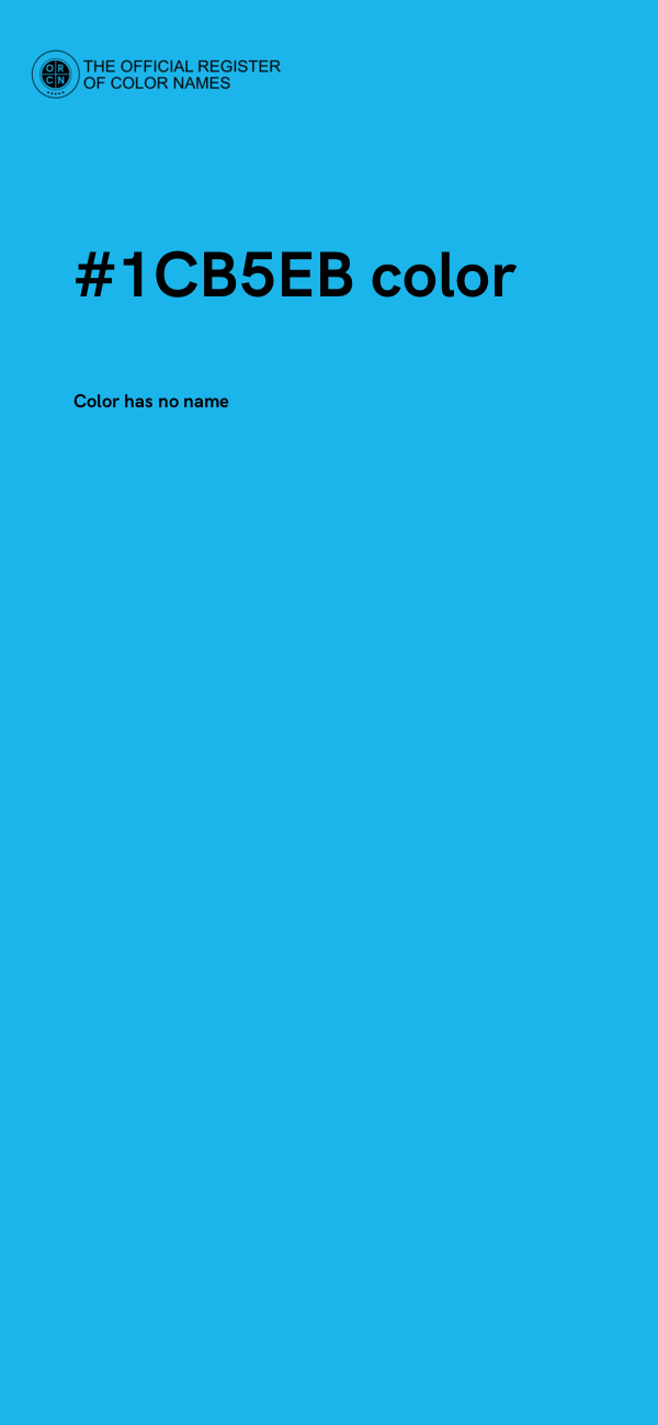 #1CB5EB color image