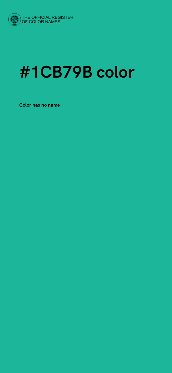 #1CB79B color image