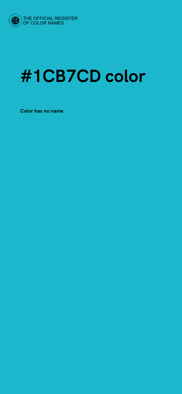#1CB7CD color image
