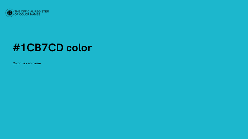 #1CB7CD color image