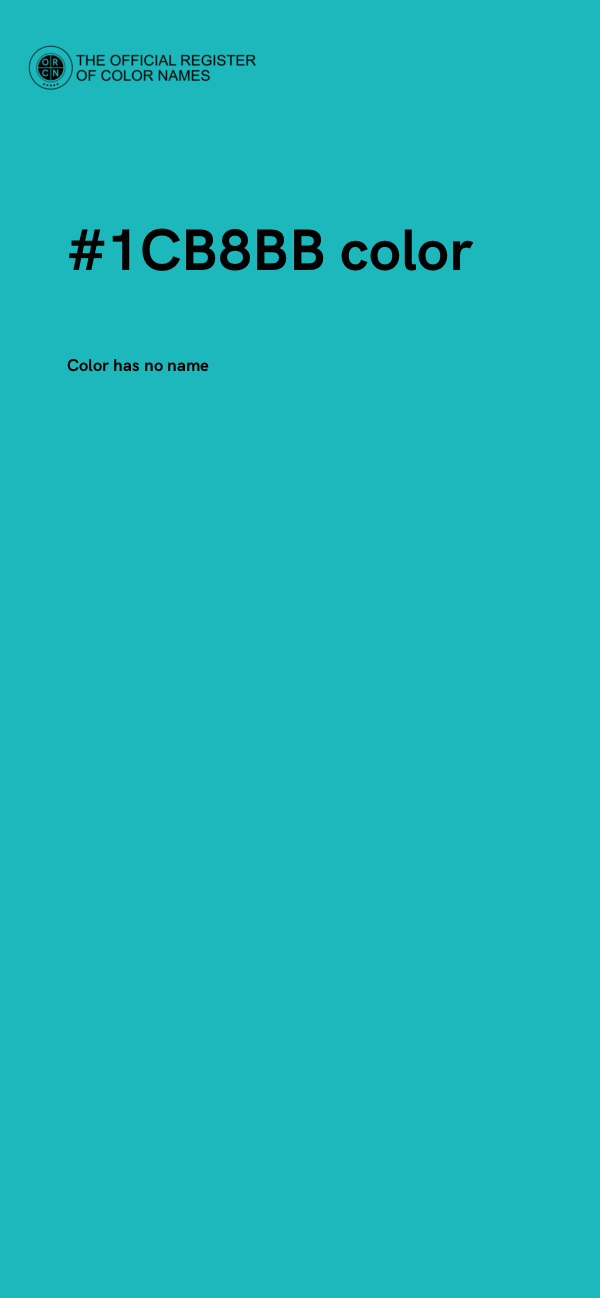 #1CB8BB color image