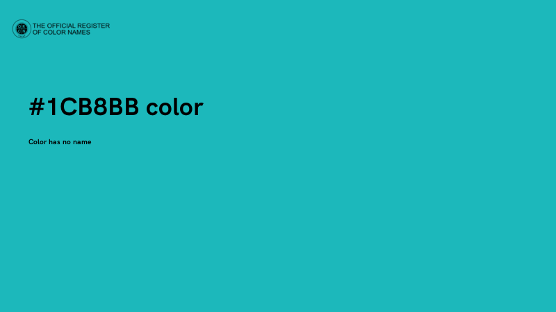 #1CB8BB color image