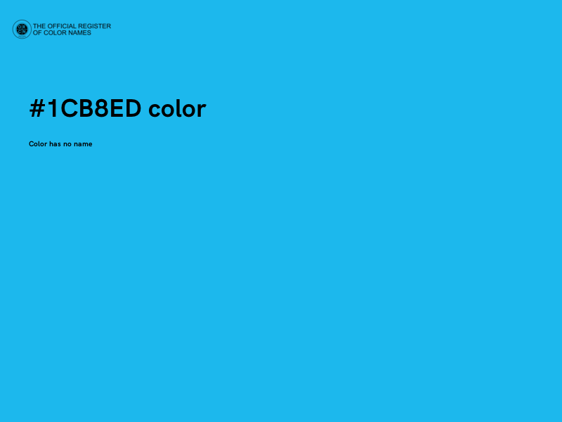 #1CB8ED color image