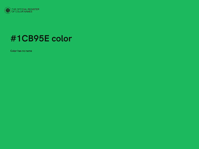 #1CB95E color image