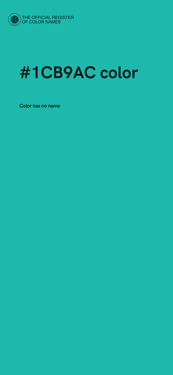#1CB9AC color image