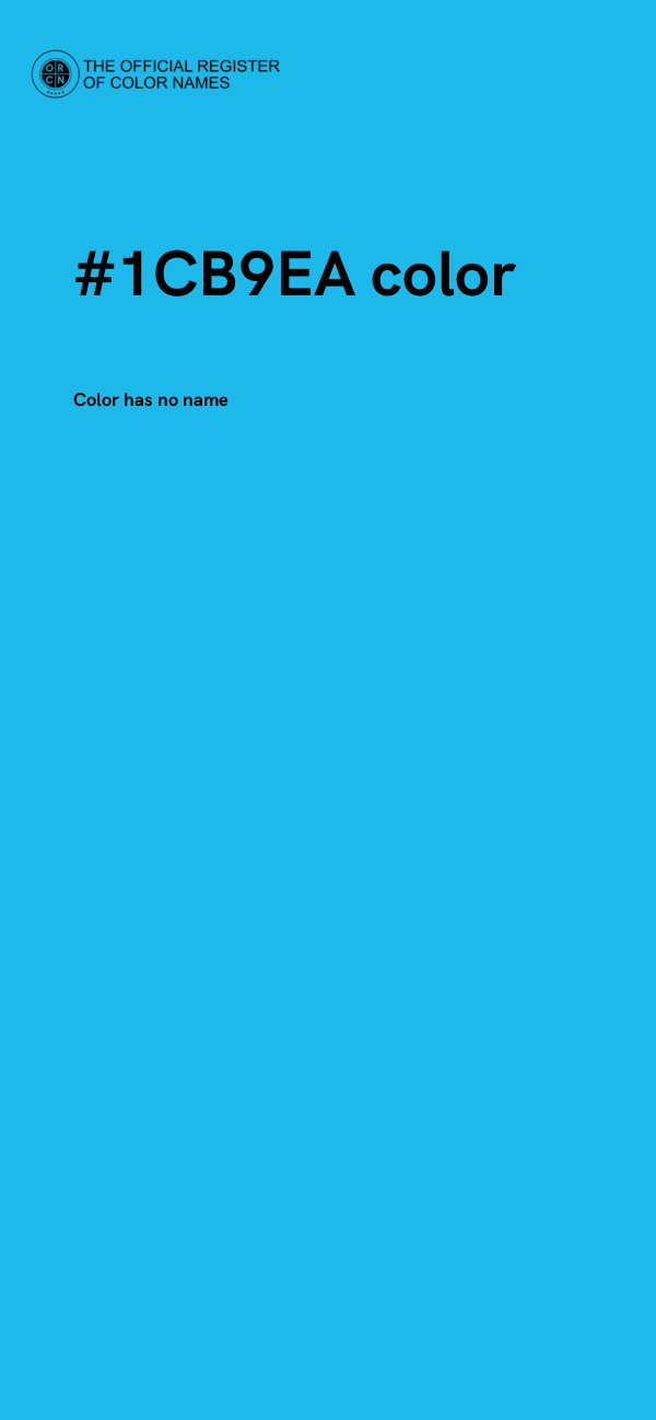 #1CB9EA color image