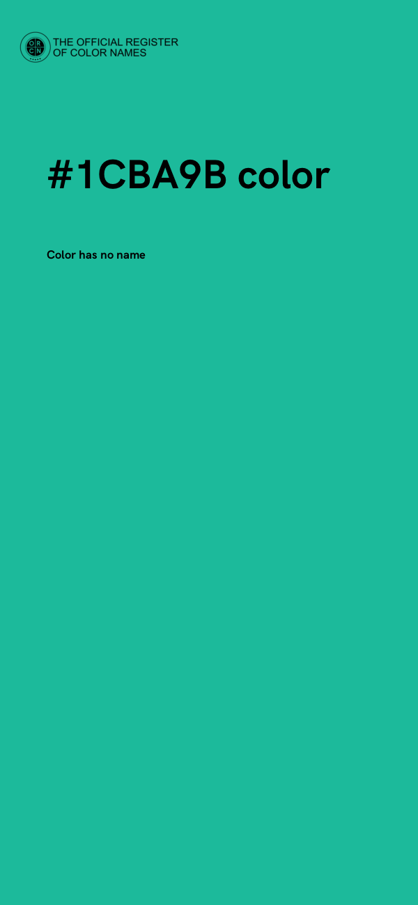 #1CBA9B color image
