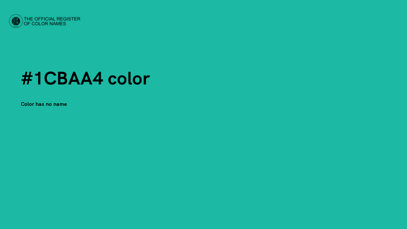#1CBAA4 color image