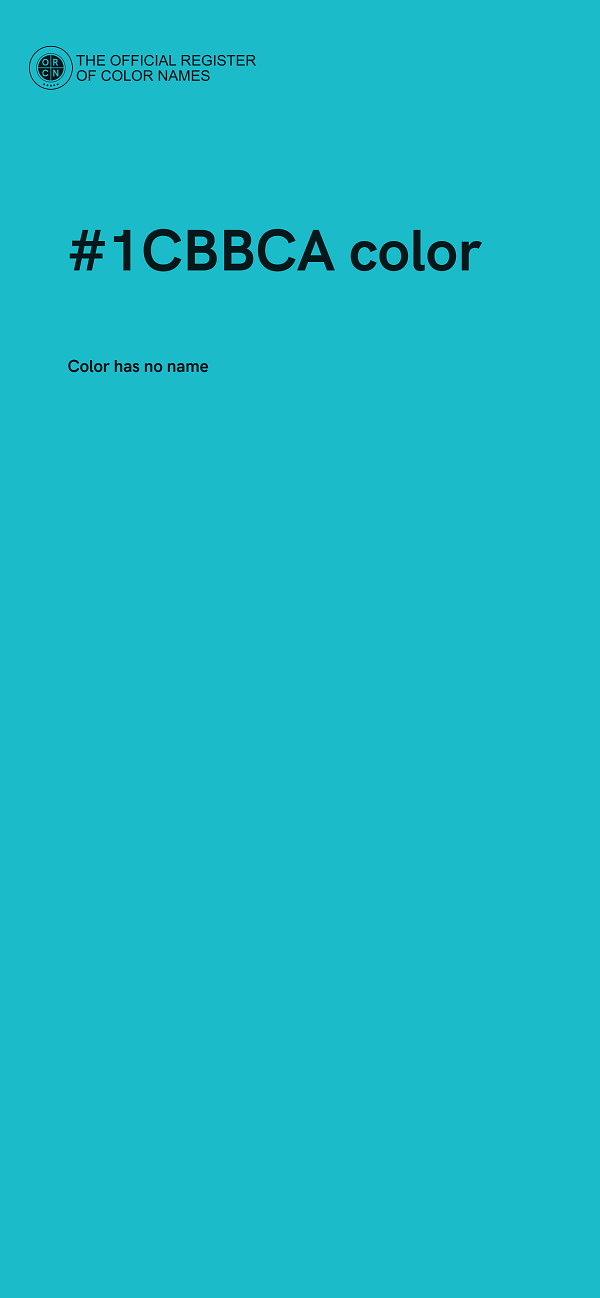 #1CBBCA color image