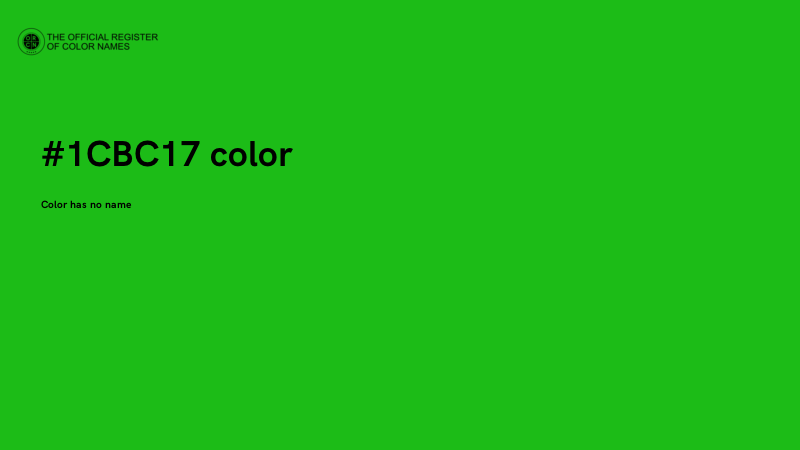 #1CBC17 color image