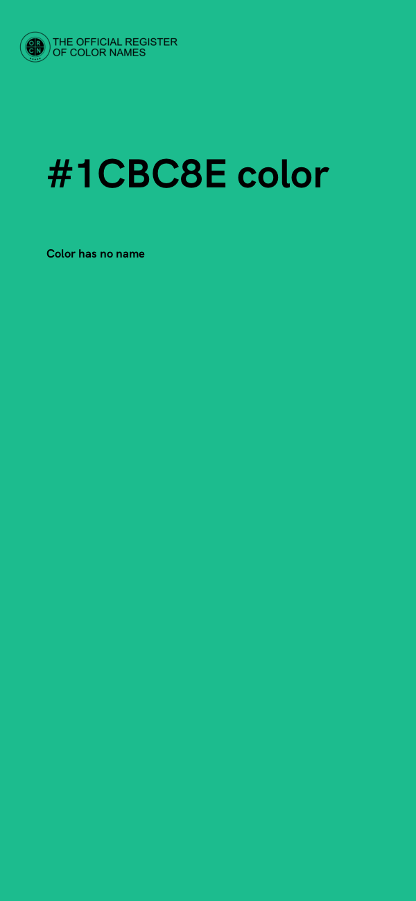 #1CBC8E color image