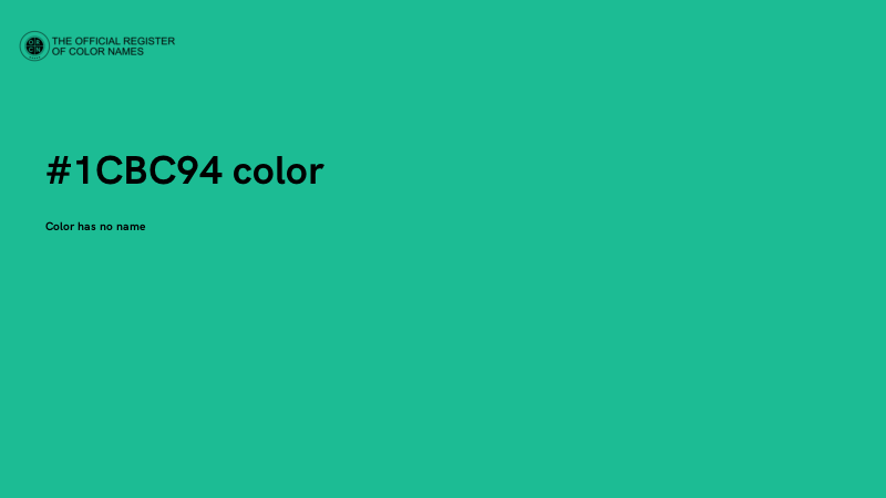#1CBC94 color image