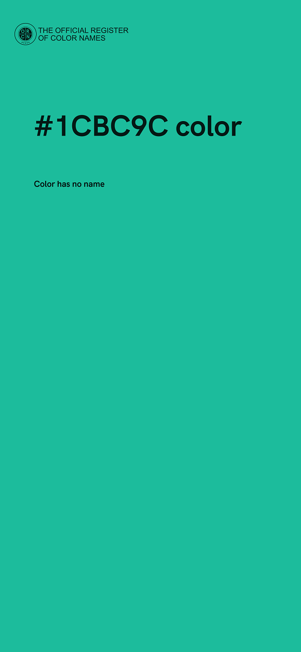 #1CBC9C color image