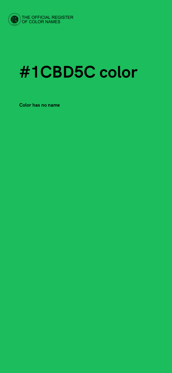 #1CBD5C color image