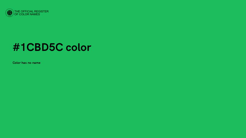 #1CBD5C color image