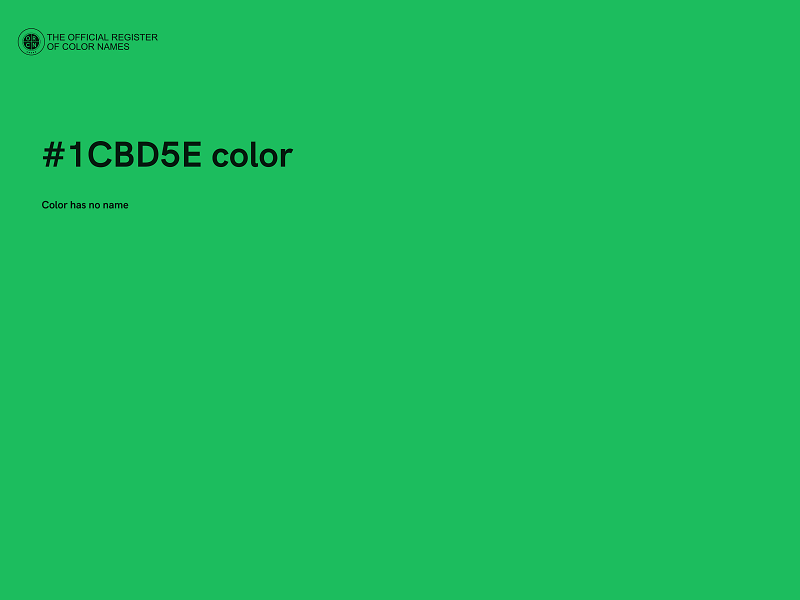 #1CBD5E color image