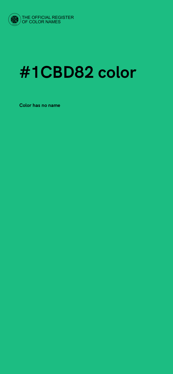 #1CBD82 color image