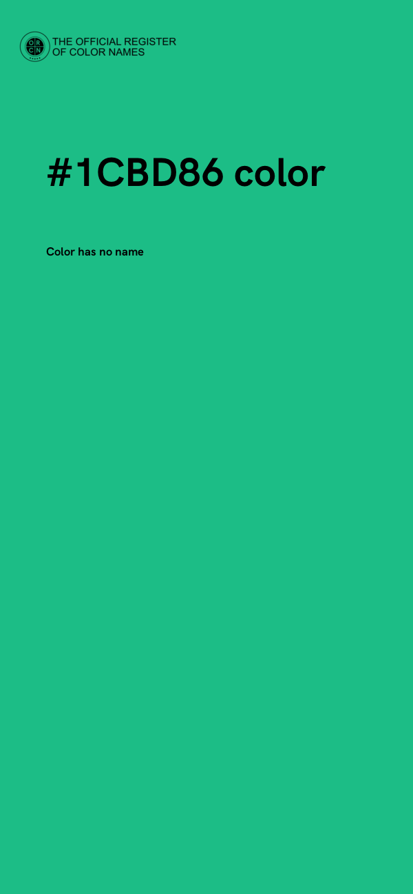 #1CBD86 color image