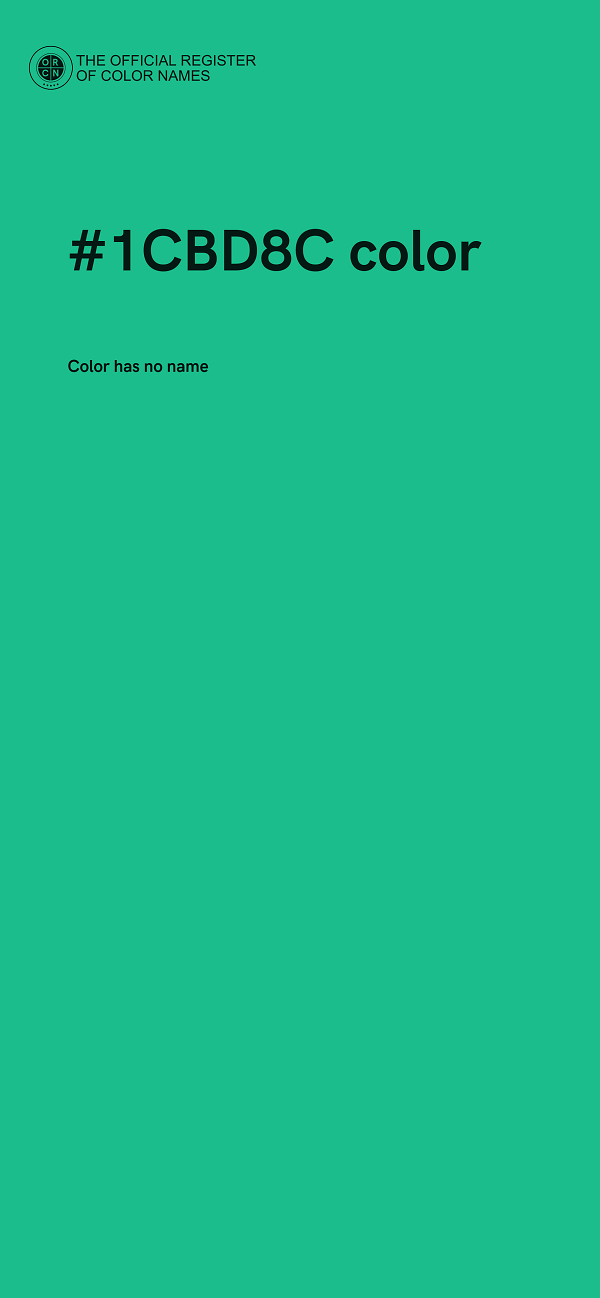 #1CBD8C color image