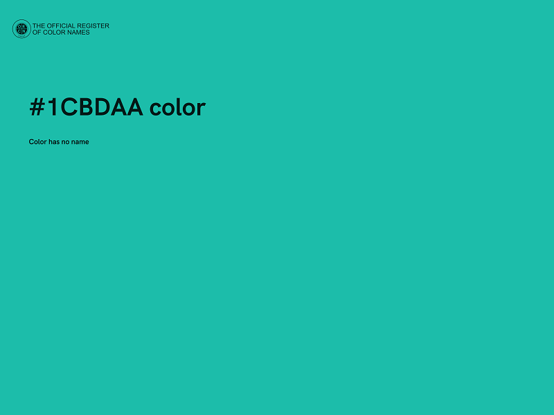 #1CBDAA color image