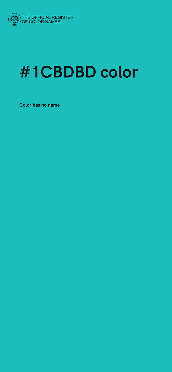 #1CBDBD color image