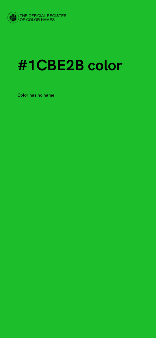 #1CBE2B color image